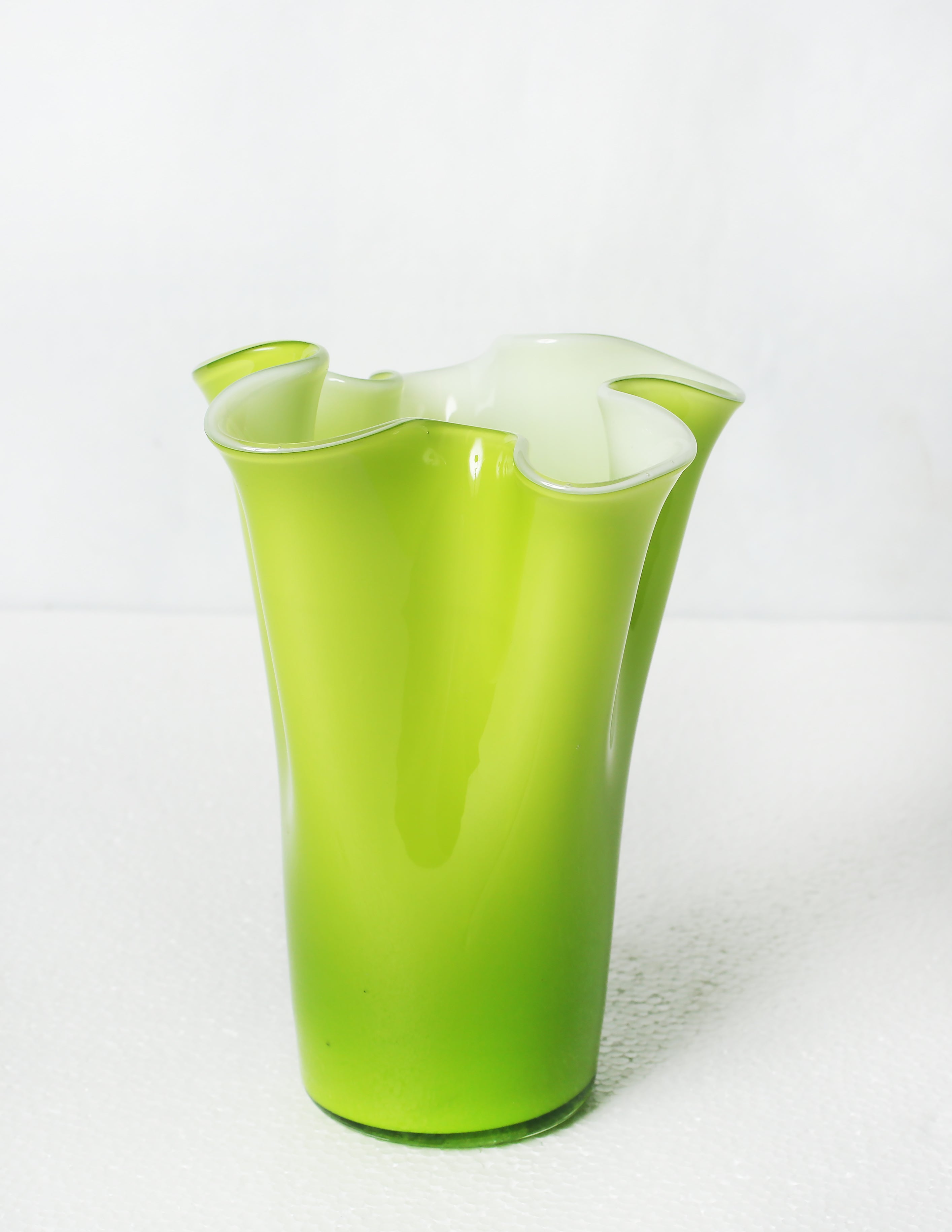 Green Murano Glass Vase