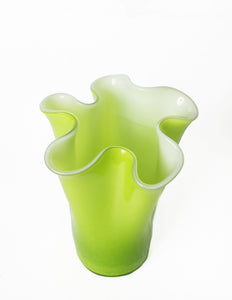 Green Murano Glass Vase