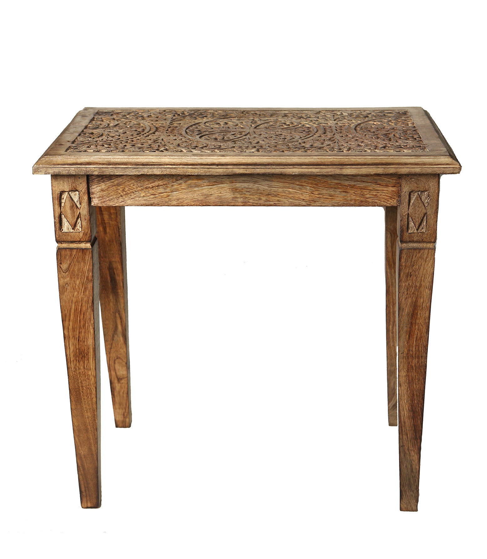 Wood Side Table Set