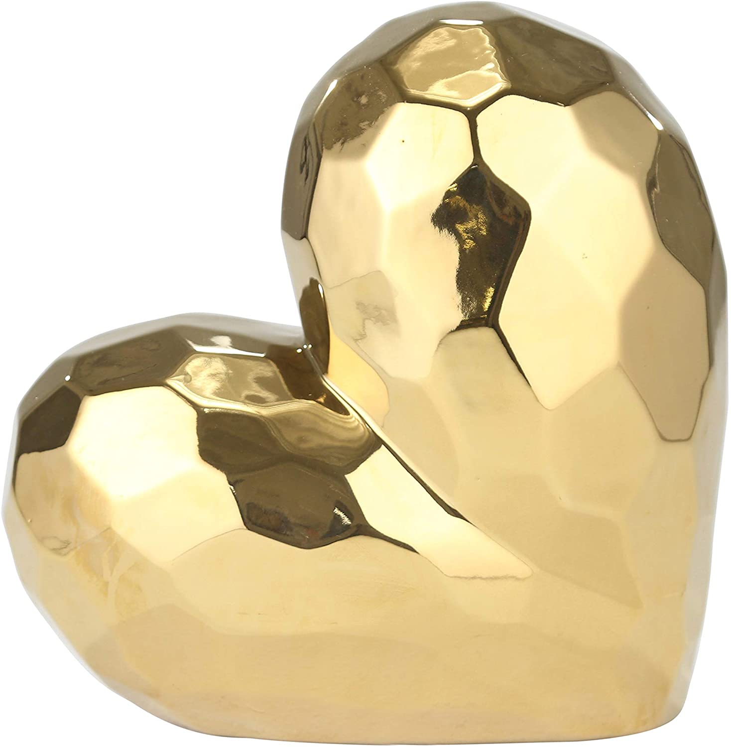 Gold Ceramic Heart