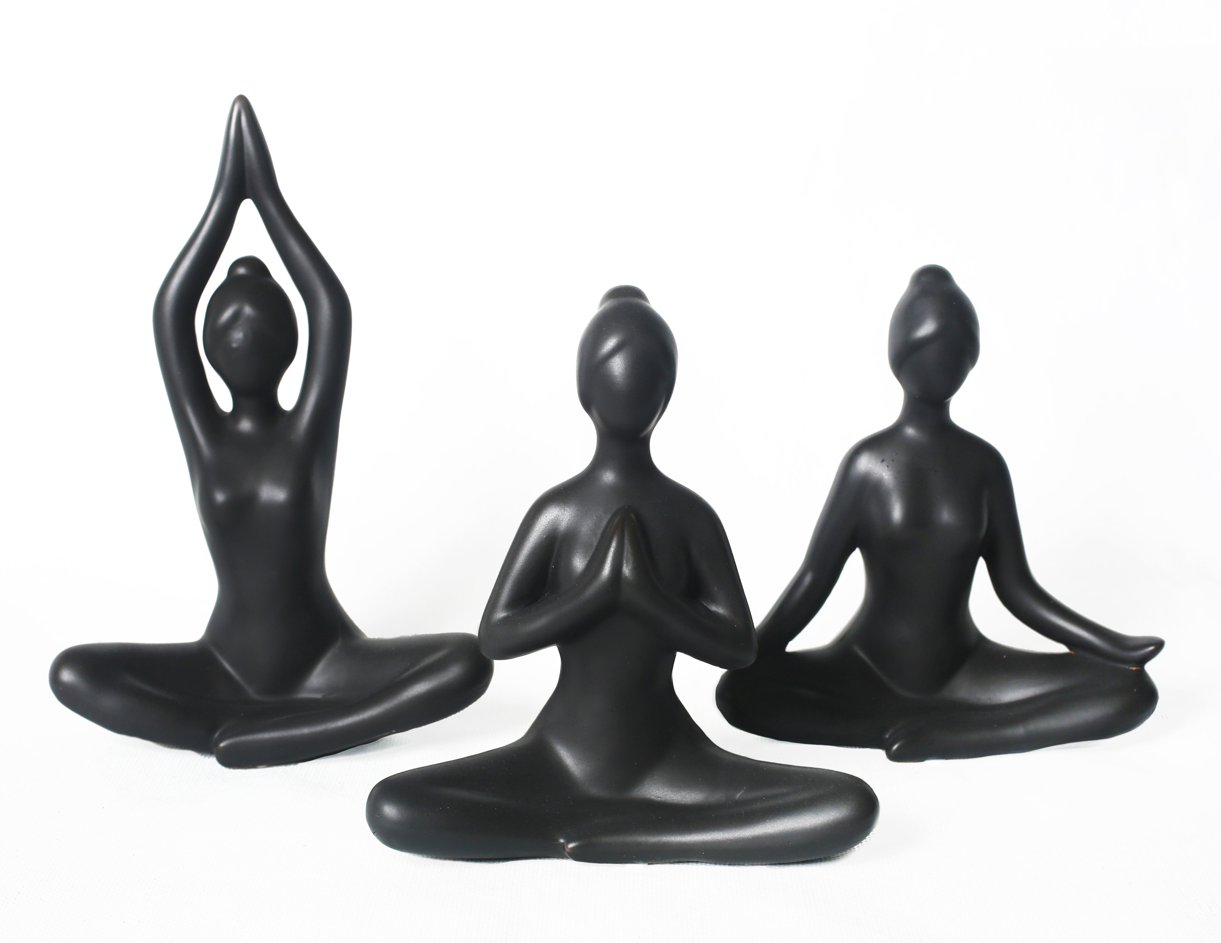 Decorative Porcelain  Figurine Yoga Pose