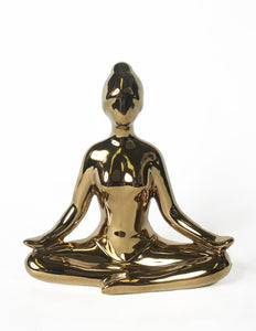 Decorative Porcelain Figurine Yoga Pose