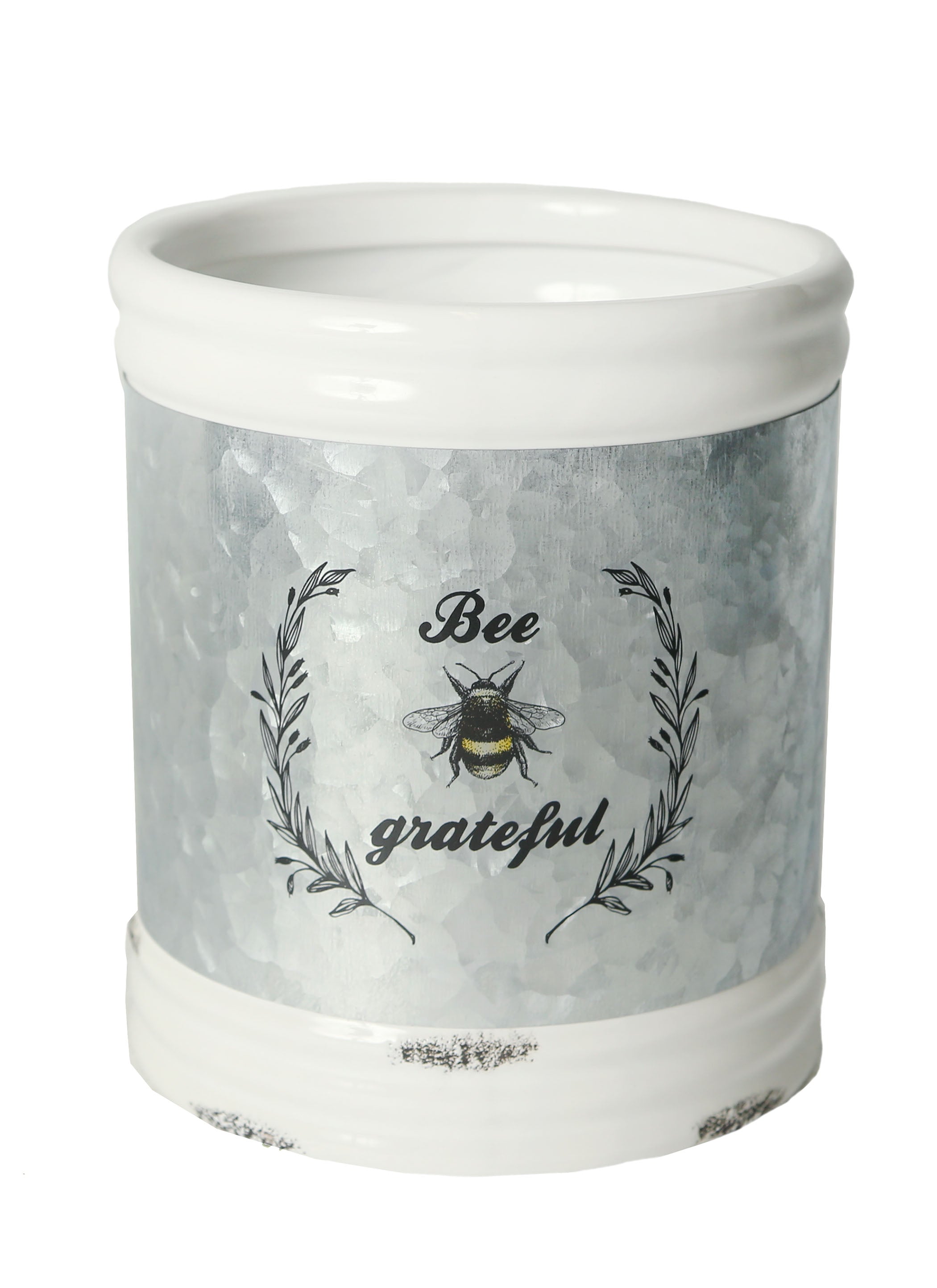 Bee Grateful Flower Pot