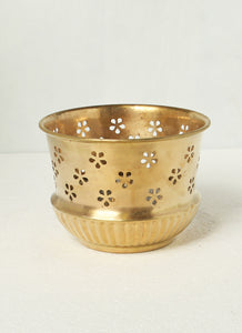 Gold Metal Planter