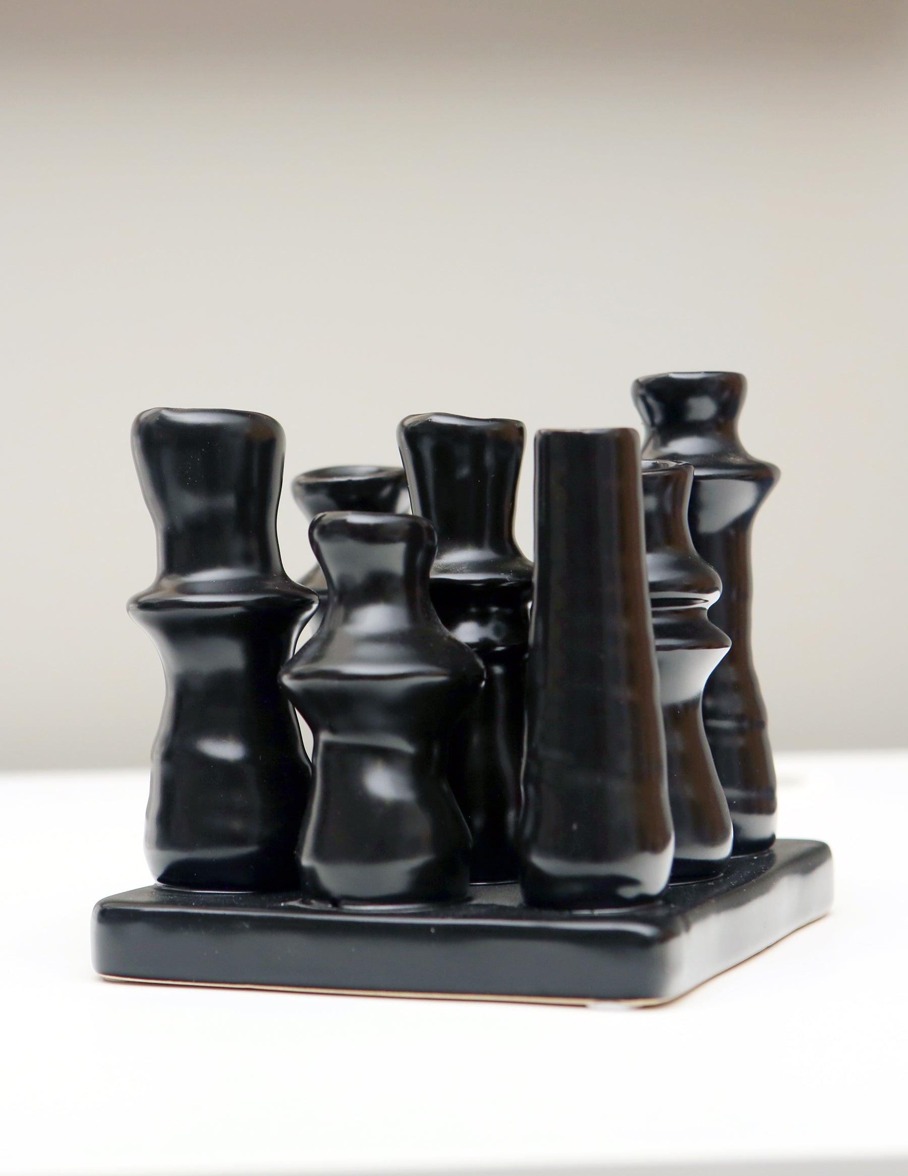 Black Ceramic Budvase