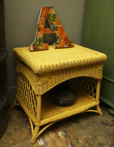 Wicker Side Table